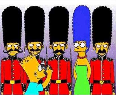 Marge Simpson en Angleterre