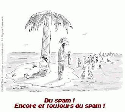 Spam sur île déserte